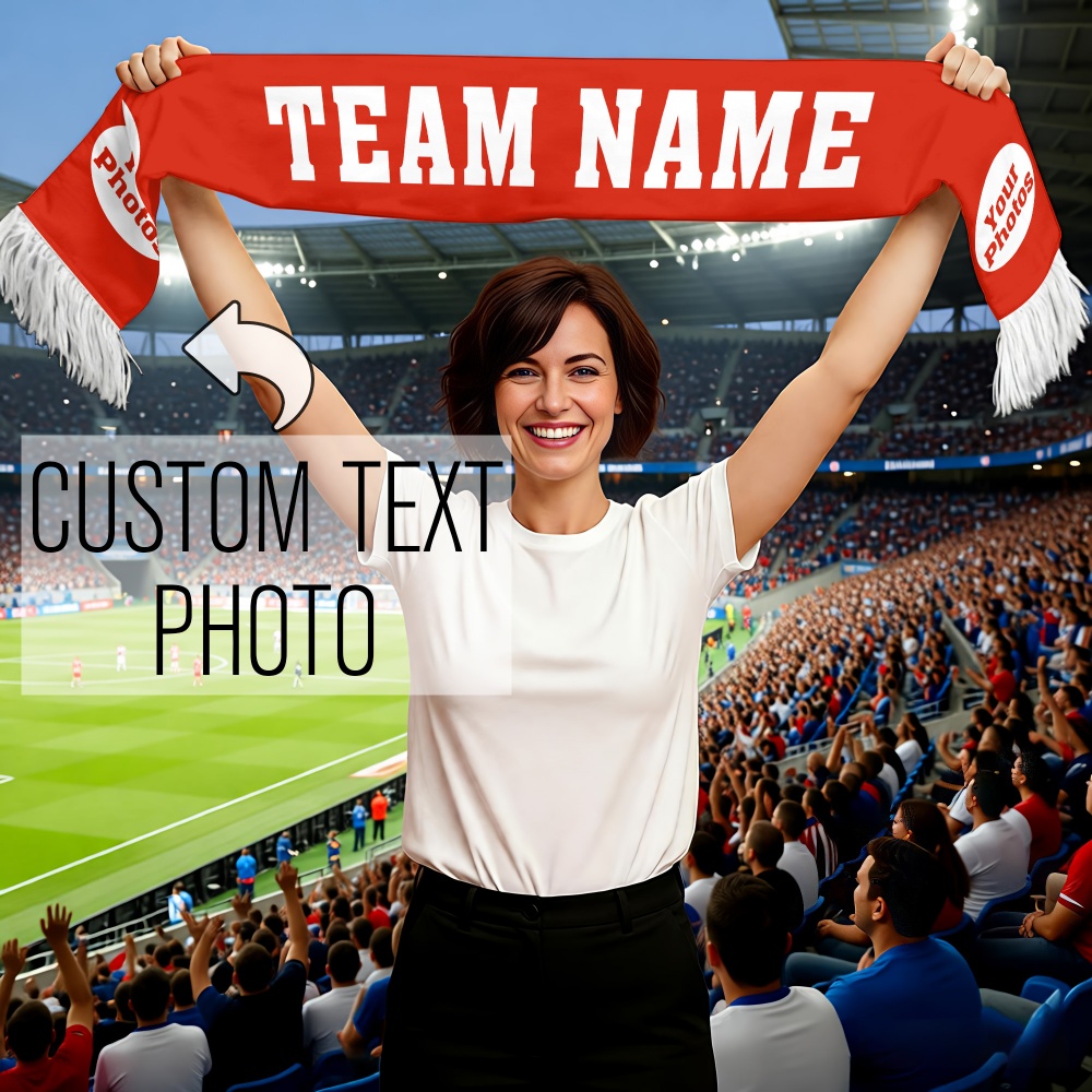 Party Games Easter - 1pc Custom Team Fan Scarf -