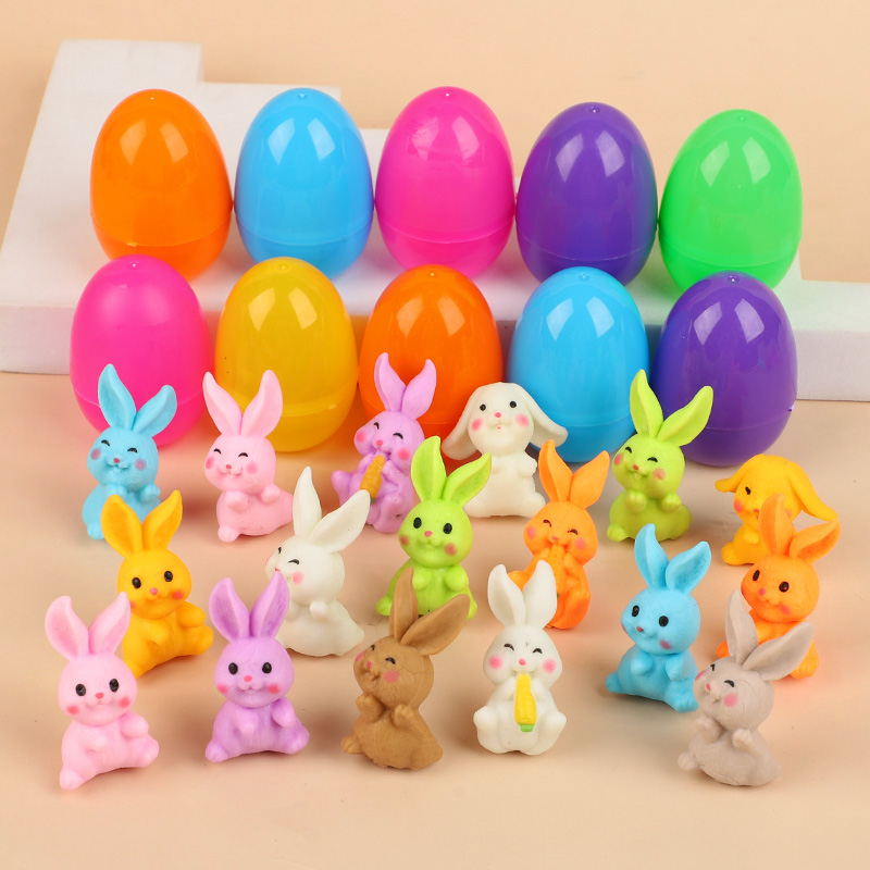 24Pcs Easter Egg With Rabbit F - Party Games Easter 评论和价格