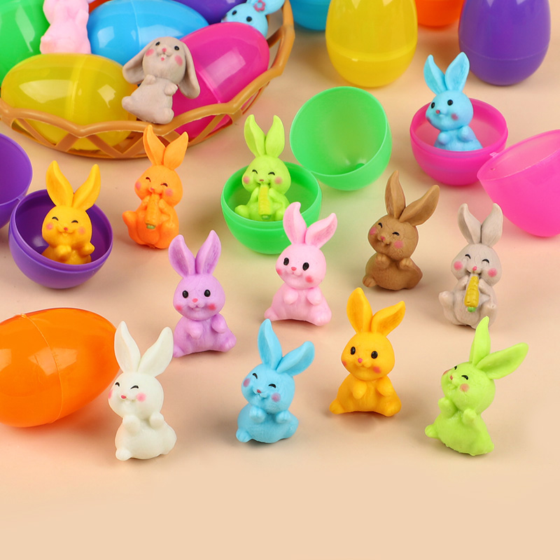 24Pcs Easter Egg With Rabbit F - Party Games Easter 评论和价格