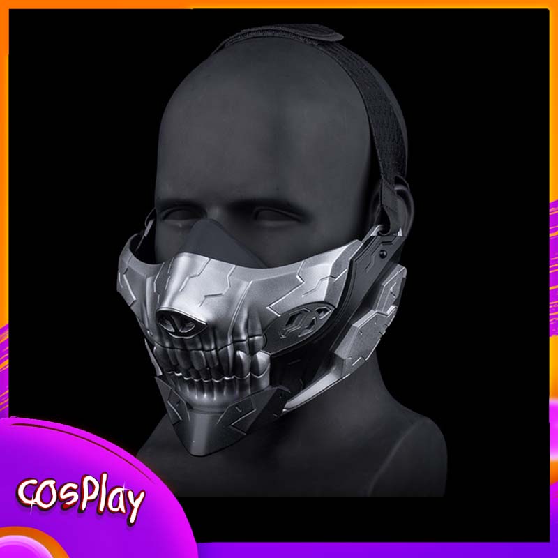Rebel Skull Half-Face Mask Hal - Party Games Good 评论和价格