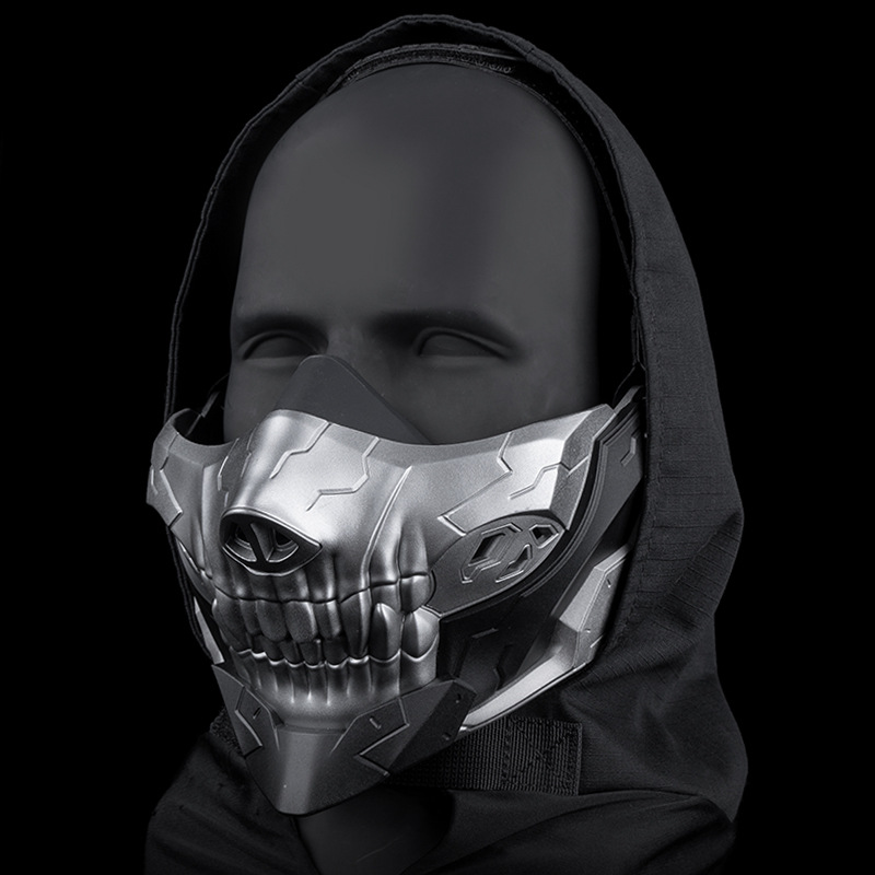 Rebel Skull Half-Face Mask Hal - Party Games Good 评论和价格