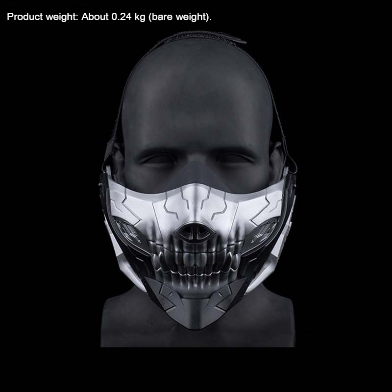 Rebel Skull Half-Face Mask Hal - Party Games Good 评论和价格