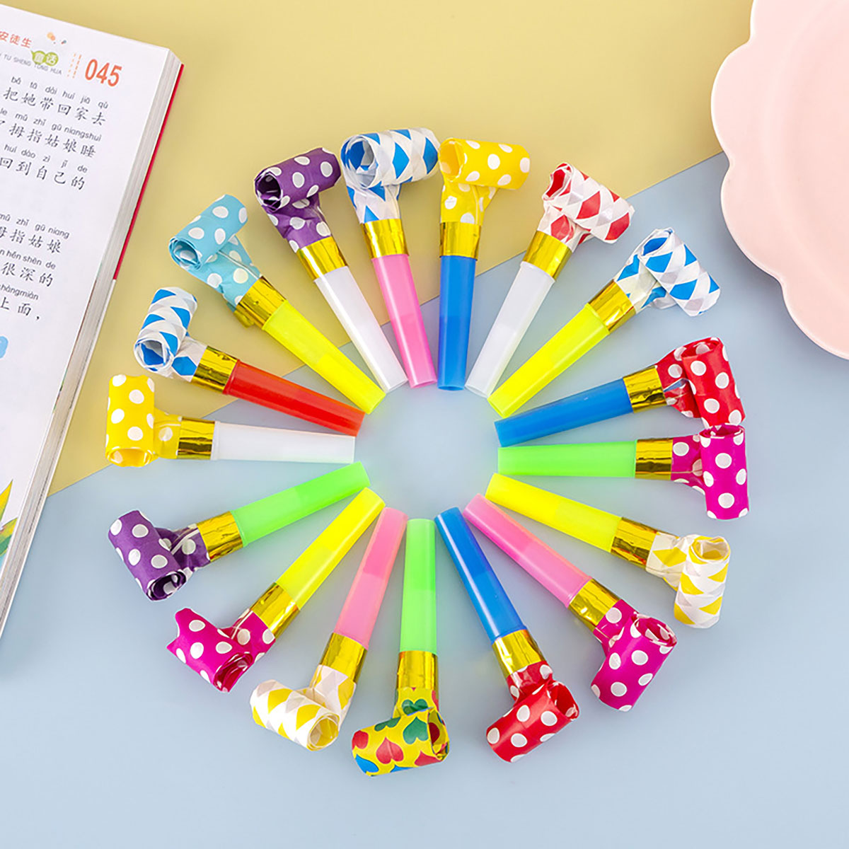 30PCS Colorful Whistles Toy Fu - Party Games Easter 评论和价格