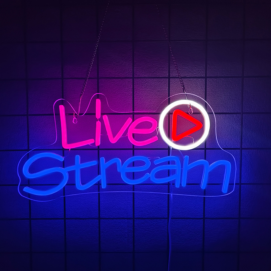 Live Stream Led Neon Sign, Wal - Party Games Stream 评论和价格