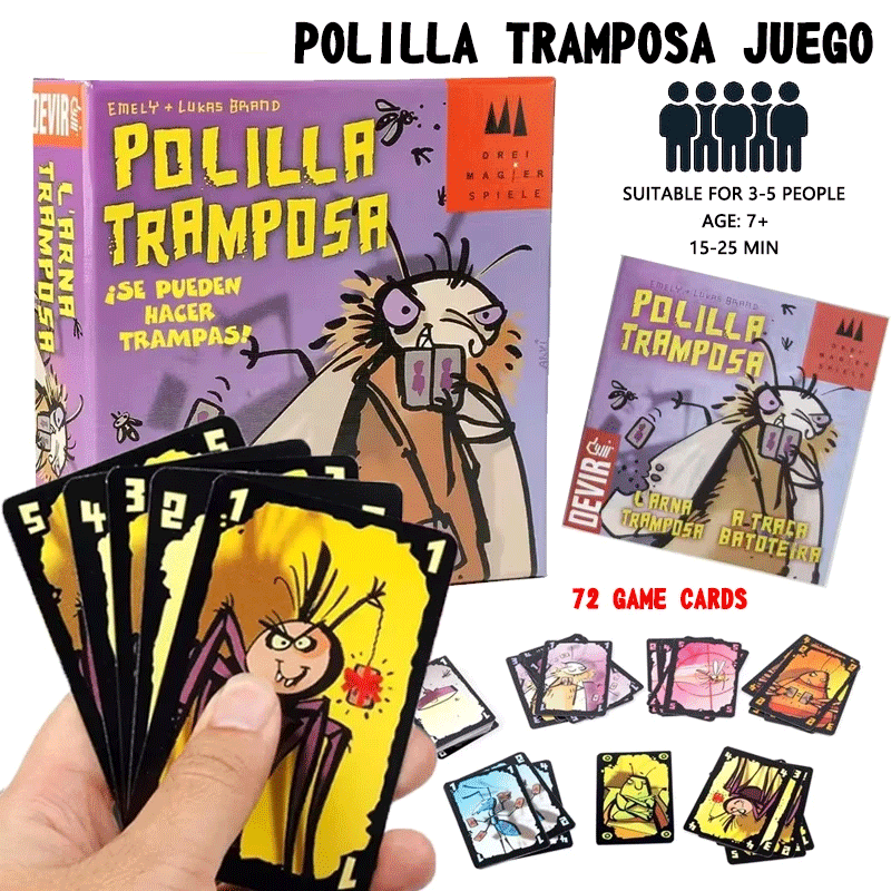 Cheating Moth Spanish Card Gam - Party Games Juego 评论和价格