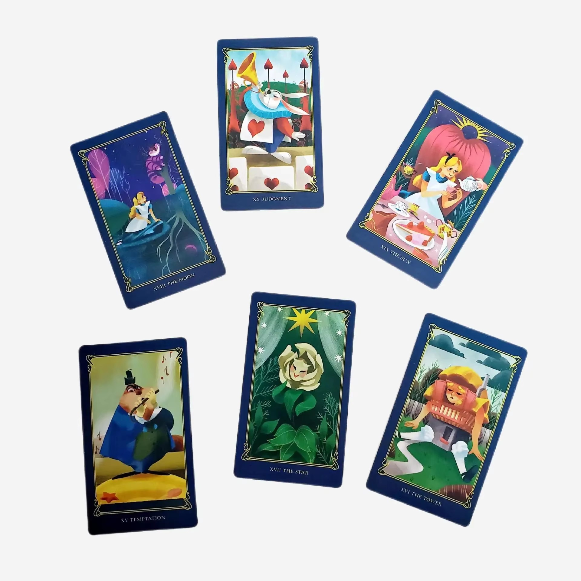 Alice in Wonderland Tarot Deck - Party Games Alice In Wonderland 评论和价格
