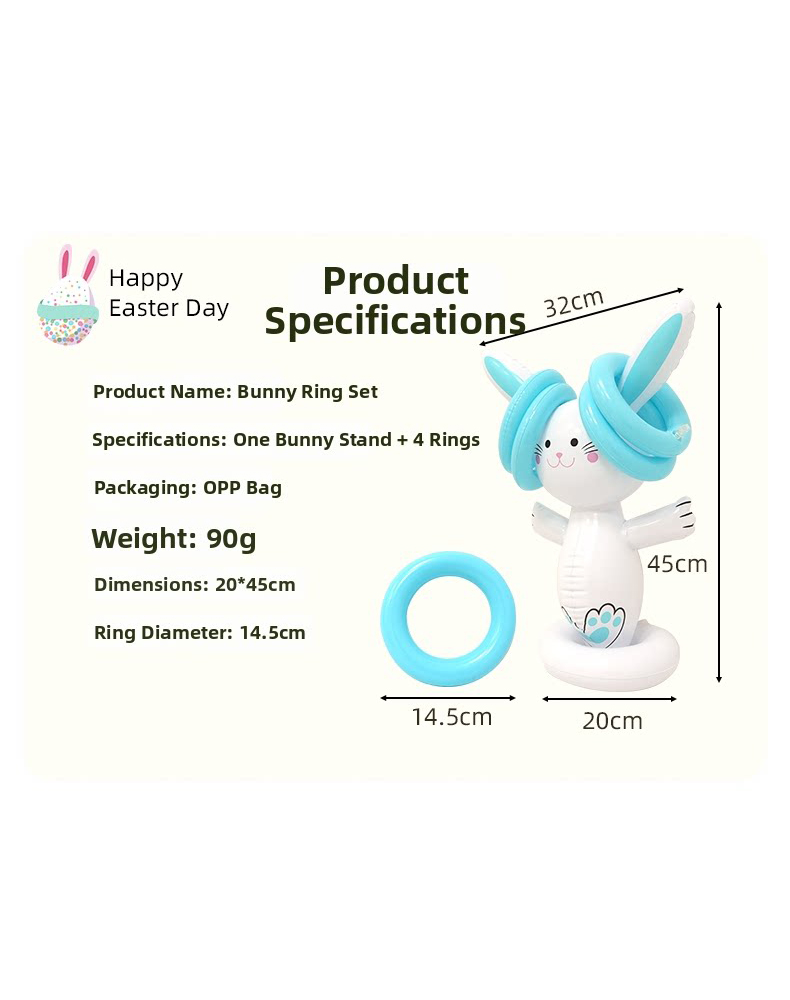 Easter Inflatable Bunny Ring T - Party Games Easter 评论和价格