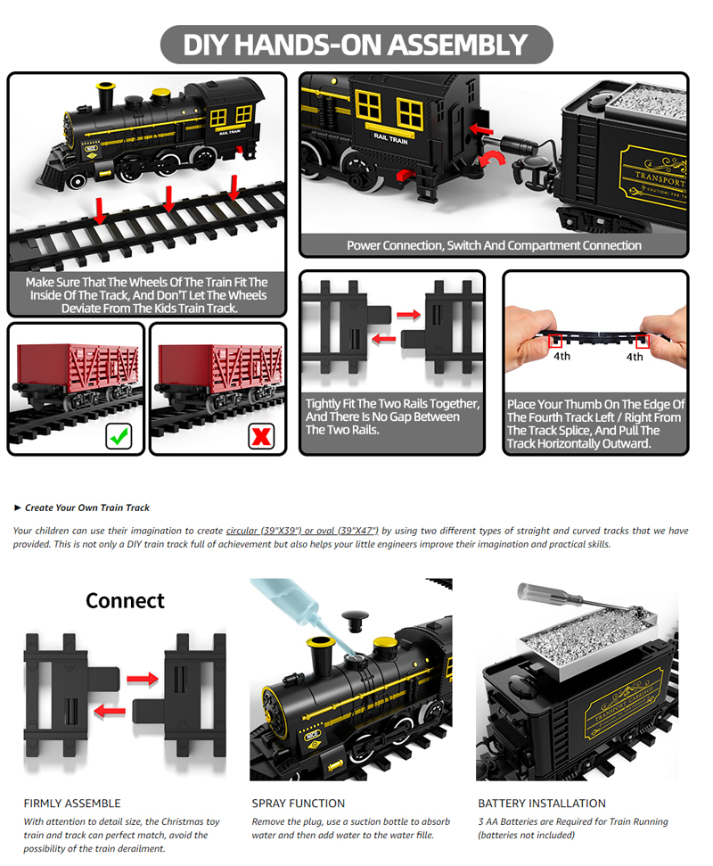 Kids Electric Steam Train Toy  - Party Games Steam 评论和价格