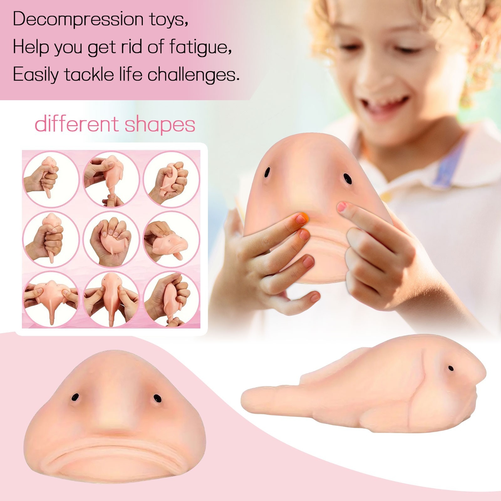 Squishy Blobfish Squeeze Toy S - Party Games Easter 评论和价格